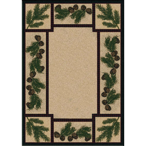American Dakota Cabin Valley Forest Rug - Maize