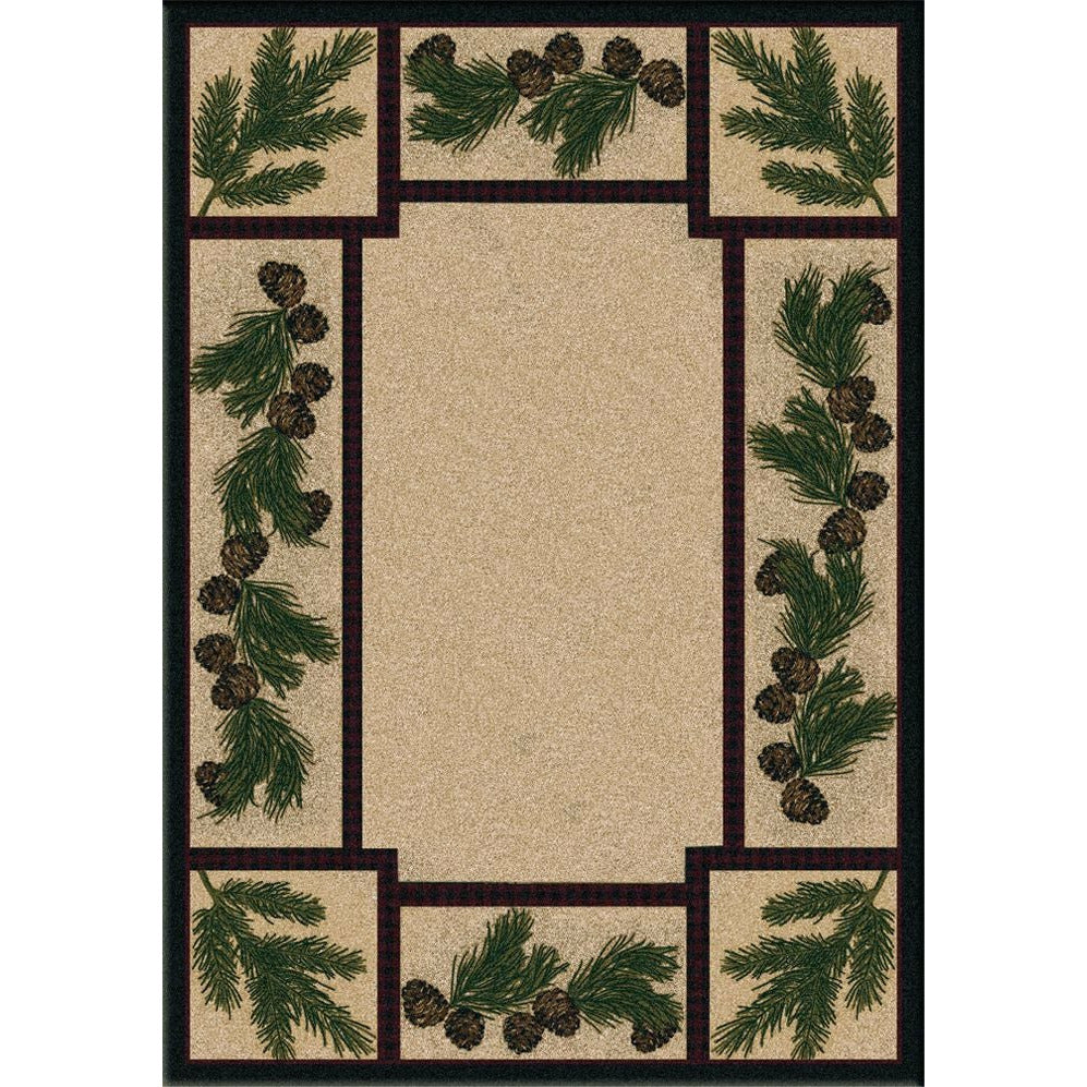American Dakota Cabin Valley Forest Rug - Maize