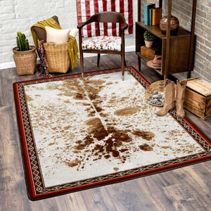 American Dakota Western Vaquero Rug - Spotted Brindle