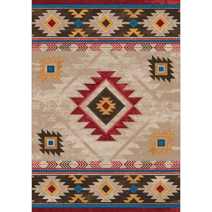 American Dakota Southwest Whiskey River Rug - Natural