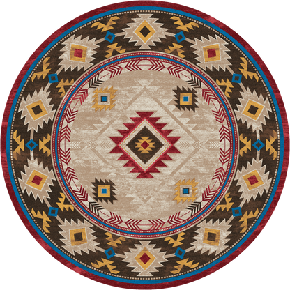 American Dakota Southwest Whiskey River Rug - Natural
