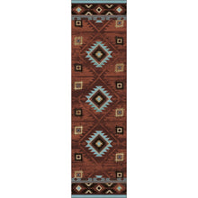 Load image into Gallery viewer, American Dakota Southwest Whiskey River Rug - Rust