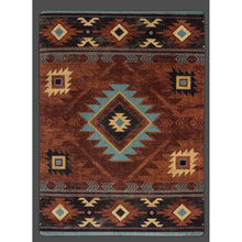 Load image into Gallery viewer, American Dakota Southwest Whiskey River Rug - Rust