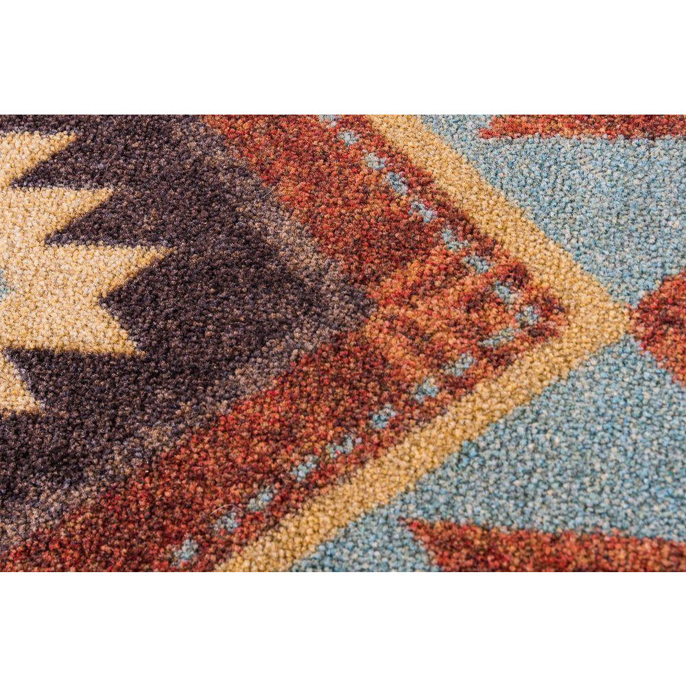 American Dakota Southwest Whiskey River Rug - Rust