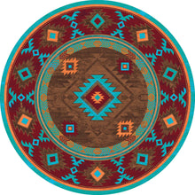 Load image into Gallery viewer, American Dakota Southwest Whiskey River Rug - Turquoise