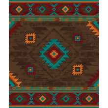 Load image into Gallery viewer, American Dakota Southwest Whiskey River Rug - Turquoise