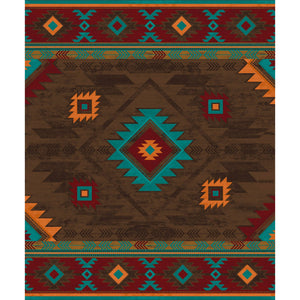 American Dakota Southwest Whiskey River Rug - Turquoise