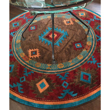 Load image into Gallery viewer, American Dakota Southwest Whiskey River Rug - Turquoise