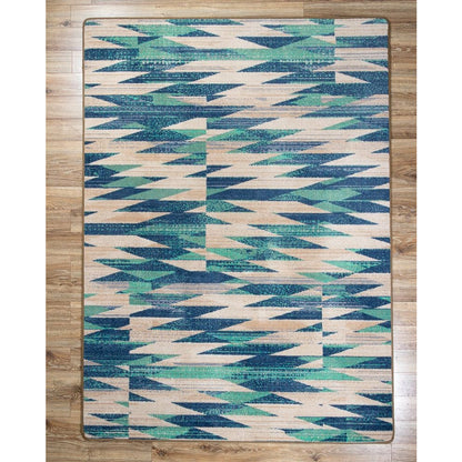 American Dakota Modern Drumbeat OKA Rug - Earth