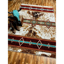 Load image into Gallery viewer, American Dakota Western Fire Hide Rug - True Western