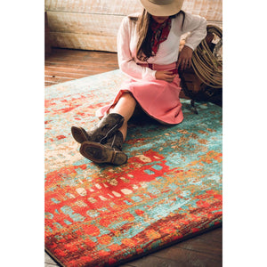 American Dakota Modern Forward Shift Rug - Turquoise