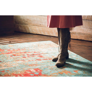 American Dakota Modern Forward Shift Rug - Turquoise