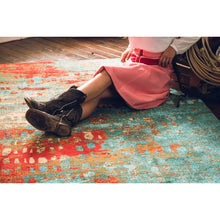 Load image into Gallery viewer, American Dakota Modern Forward Shift Rug - Turquoise