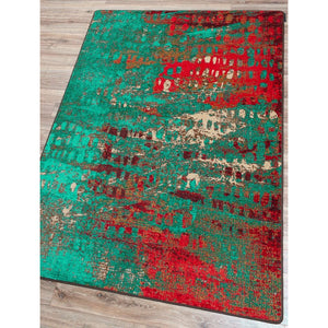 American Dakota Modern Forward Shift Rug - Turquoise