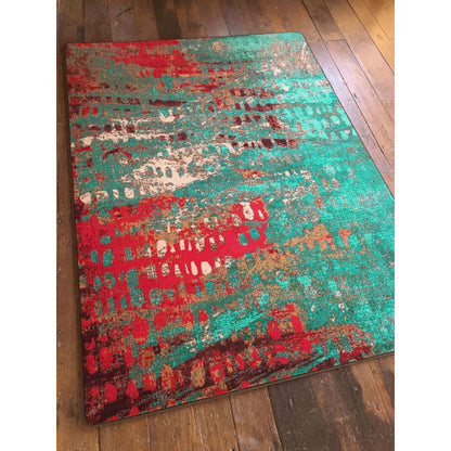 American Dakota Modern Forward Shift Rug - Turquoise