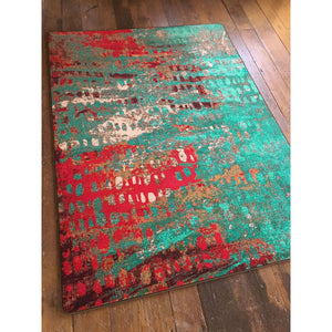 American Dakota Modern Forward Shift Rug - Turquoise