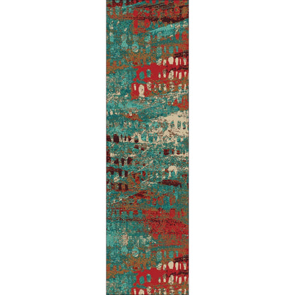 American Dakota Modern Forward Shift Rug - Turquoise