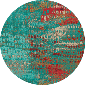 American Dakota Modern Forward Shift Rug - Turquoise