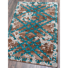 Load image into Gallery viewer, American Dakota Wild Reverence Distressed Fresco Rug - Turquoise