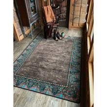 Load image into Gallery viewer, American Dakota Western Nubuck Rug - Dark Chocolate