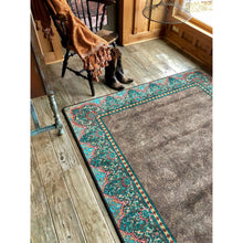 Load image into Gallery viewer, American Dakota Western Nubuck Rug - Dark Chocolate