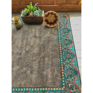 American Dakota Western Nubuck Rug - Dark Chocolate