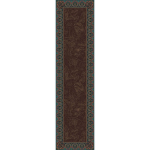 American Dakota Western Nubuck Rug - Dark Chocolate