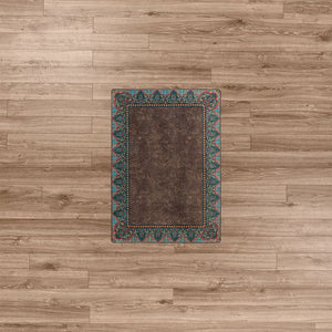 American Dakota Western Nubuck Rug - Dark Chocolate