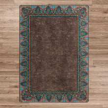 Load image into Gallery viewer, American Dakota Western Nubuck Rug - Dark Chocolate