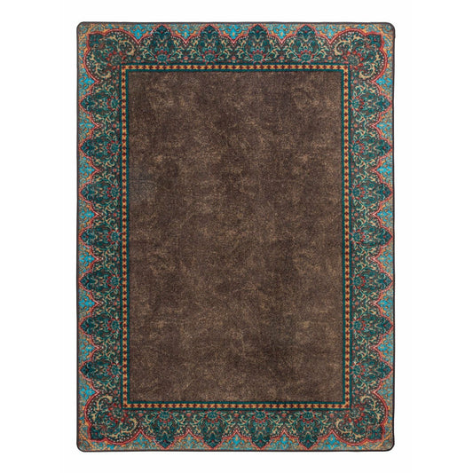 American Dakota Western Nubuck Rug - Dark Chocolate