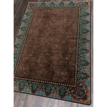 Load image into Gallery viewer, American Dakota Western Nubuck Rug - Dark Chocolate