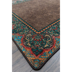 American Dakota Western Nubuck Rug - Dark Chocolate