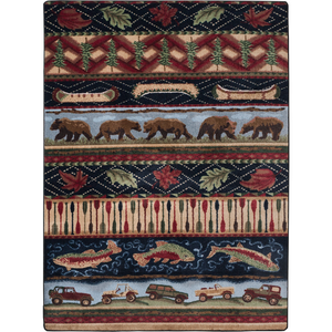 American Dakota Cabin Wilderness Trek Rug - Multi