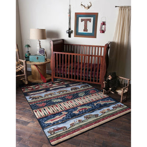 American Dakota Cabin Wilderness Trek Rug - Multi