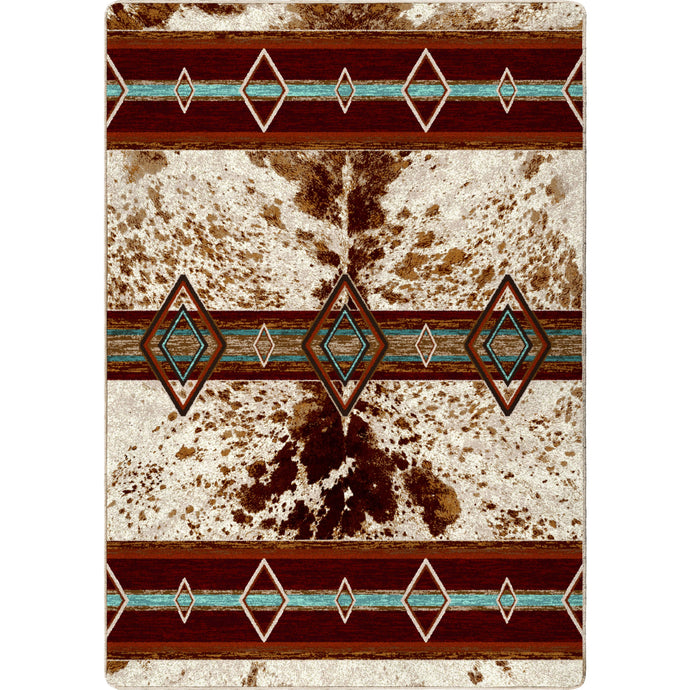 American Dakota Western Fire Hide Rug - True Western