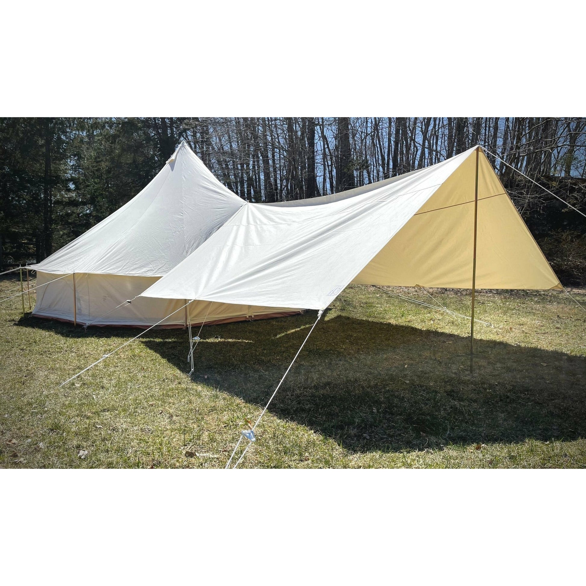 awning for bell tent Life In Tents Canvas Bell Tent Awning – Simplyglampingusa