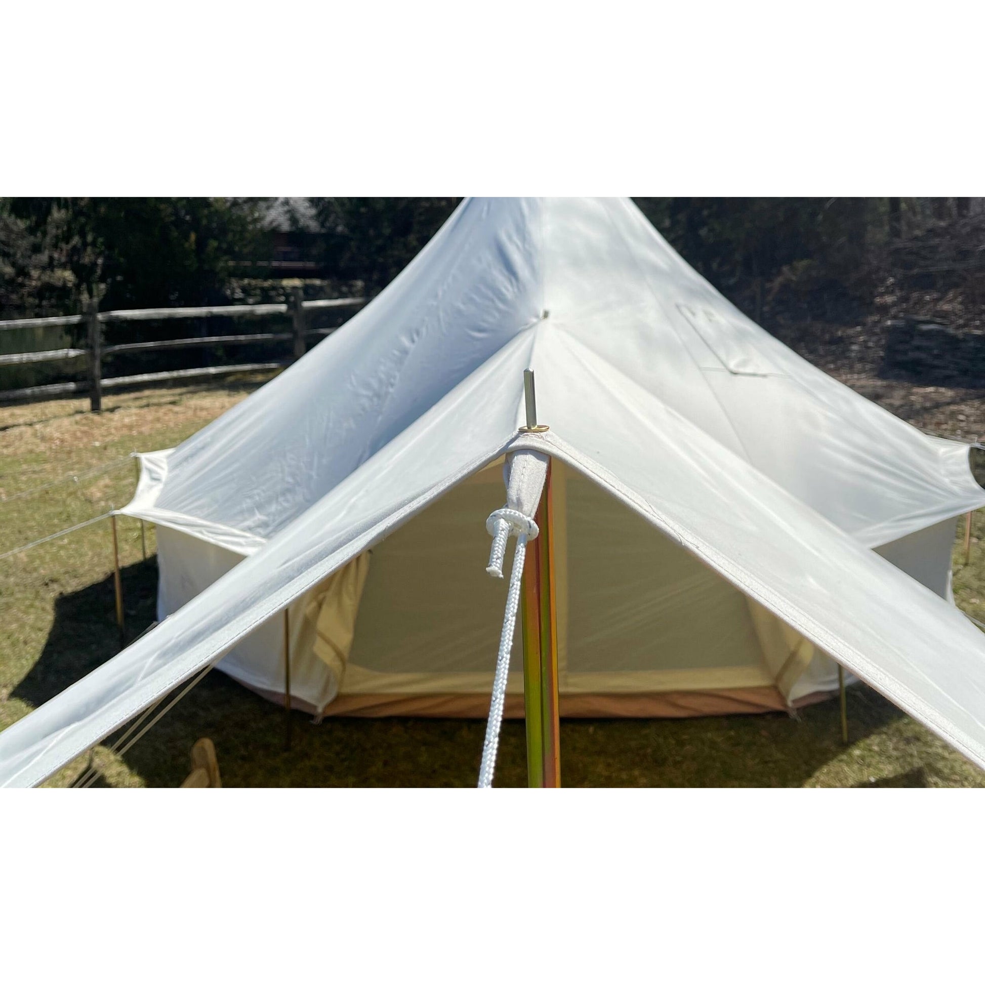 awning for bell tent Life In Tents Canvas Bell Tent Awning – Simplyglampingusa