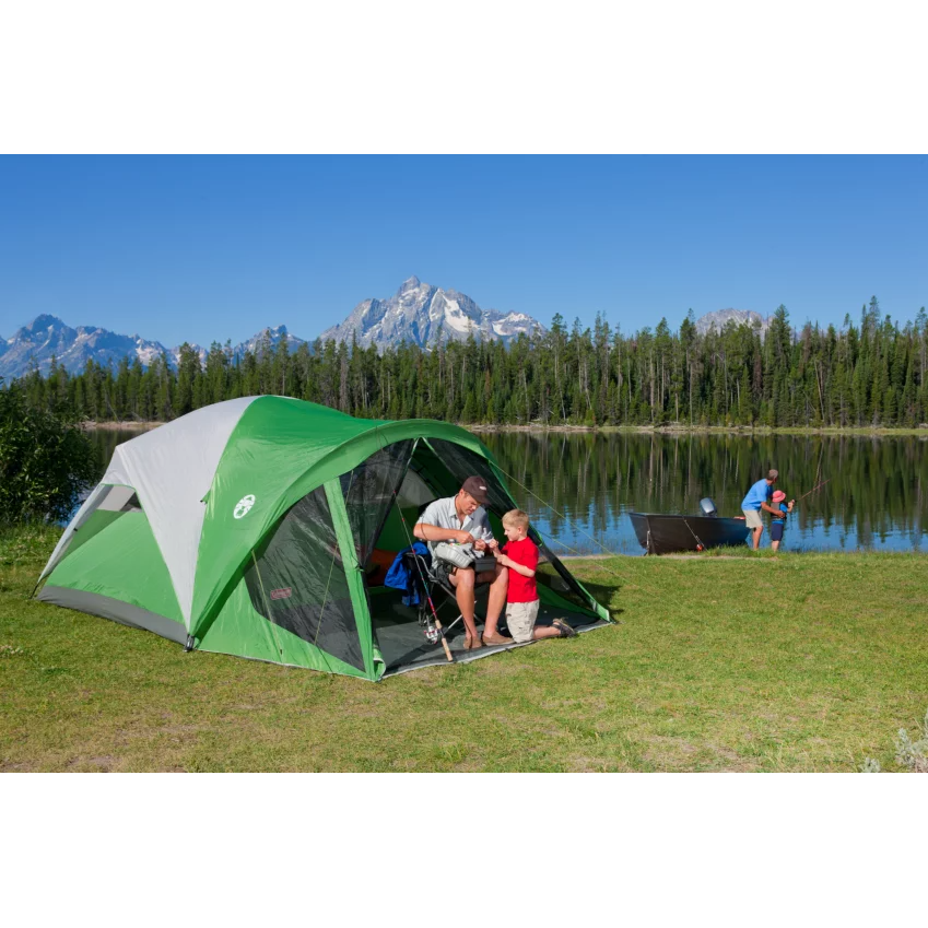 Coleman Evanston Screened 6 Person Tent Simplyglampingusa