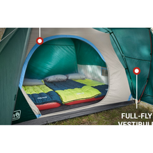 Load image into Gallery viewer, Coleman Skydome Tent 6 Person Full fly Vestibule Evergreen