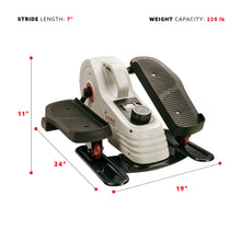 Load image into Gallery viewer, Sunny Health and Fitness Magnetic Under Desk Elliptical Peddler Exerciser SF-E3872