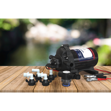 Load image into Gallery viewer, Eccotemp EccoFlo Triplex Diaphragm 12V Water Pump and Strainer