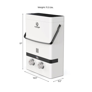 Eccotemp Luxé 1.5 GPM 37.5K BTU Outdoor Portable Tankless Water Heater with LED Display