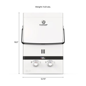 Eccotemp Luxé Portable Tankless Water Heater 1.85 GPM