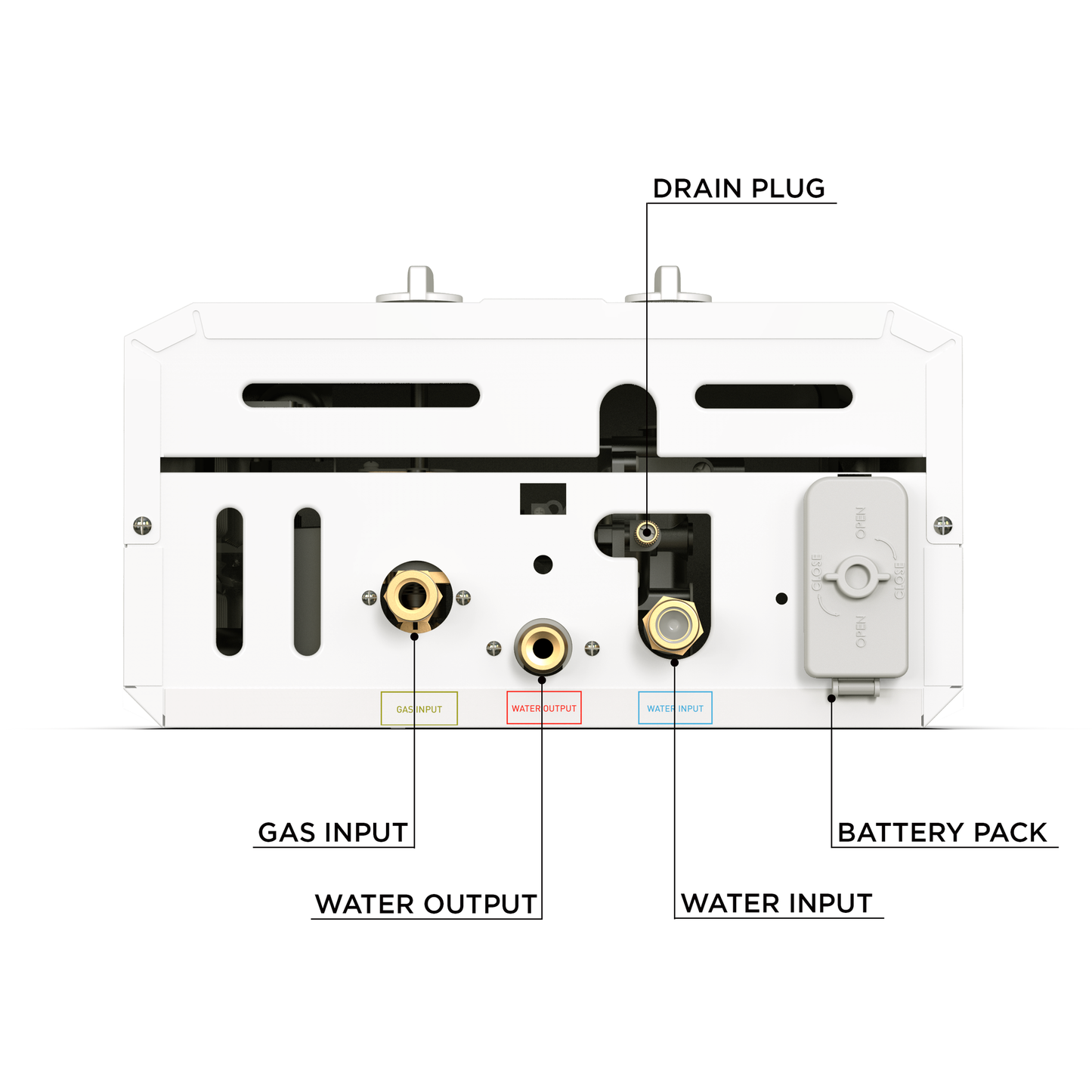 Eccotemp L10 Portable Outdoor Tankless Water Heater w/ EccoFlo Diaphragm 12V Pump, Strainer & Shower Set