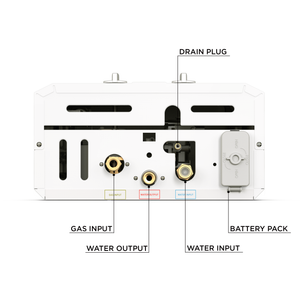 Eccotemp L10 Portable Outdoor Tankless Water Heater w/ EccoFlo Diaphragm 12V Pump, Strainer & Shower Set