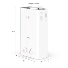 Load image into Gallery viewer, Eccotemp L10 Portable Outdoor Tankless Water Heater w/ EccoFlo Diaphragm 12V Pump, Strainer &amp; Shower Set