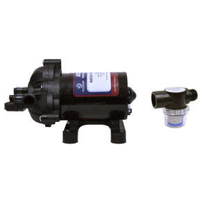 Eccotemp L5 Portable Outdoor Tankless Water Heater w/ EccoFlo Diaphragm 12V Pump and Strainer