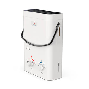 Eccotemp L5 Portable Outdoor Tankless Water Heater w/ EccoFlo Diaphragm 12V Pump and Strainer