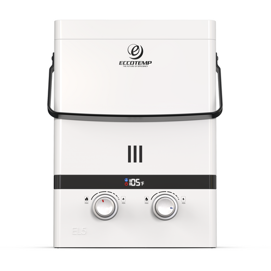 Eccotemp Luxé 1.5 GPM 37.5K BTU Outdoor Portable Tankless Water Heater with LED Display