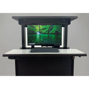 QuarterSign RV Combination Desk/Dinette Single Monitor Workstation